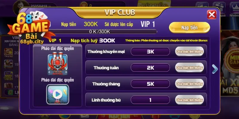 Giftcode chương trình quà tặng đặc biệt tại 68gamebai
