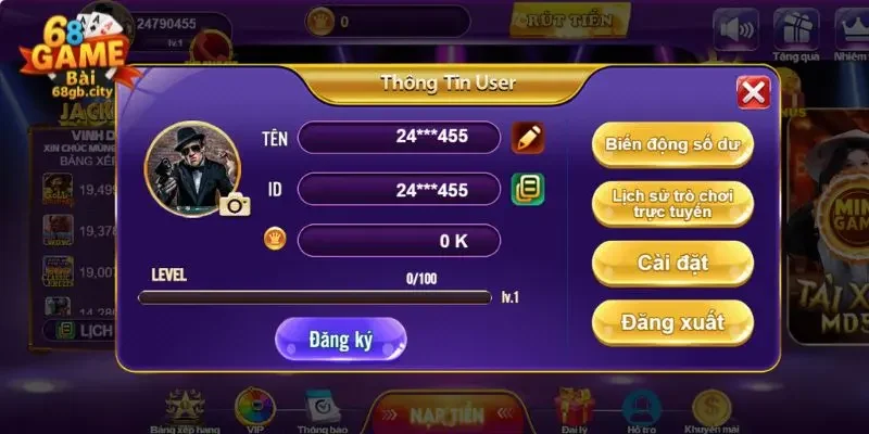 Đăng ký đăng nhập 68gamebai 2 Hướng dẫn bảo mật tài khoản đăng ký 68gamebai